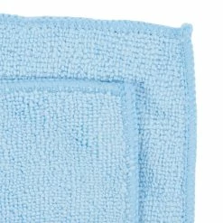 Carlisle 3633414 16" X 16" Blue Terry Microfiber Cleaning Cloth - 12/Case -Microban Shop 1003822