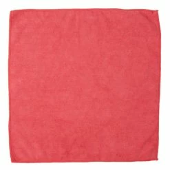 Carlisle 3633405 16" X 16" Red Terry Microfiber Cleaning Cloth -Microban Shop 1003944