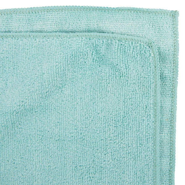 Carlisle 3633409 16" X 16" Green Terry Microfiber Cleaning Cloth - 12/Case 4 Carlisle 3633409 16" X 16" Green Terry Microfiber Cleaning Cloth - 12/Case - Image 4