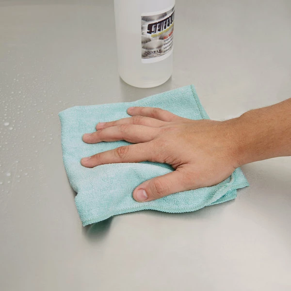 Carlisle 3633409 16" X 16" Green Terry Microfiber Cleaning Cloth 1 Carlisle 3633409 16" X 16" Green Terry Microfiber Cleaning Cloth