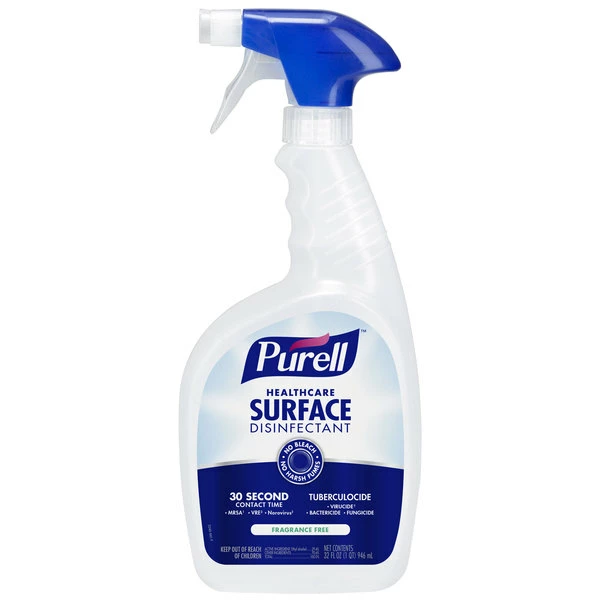 PURELL® Purell 3340-06 1 Qt. / 32 Oz. Fragrance Free Healthcare Surface Disinfectant - 6/Case 2 PURELL® Purell 3340-06 1 Qt. / 32 Oz. Fragrance Free Healthcare Surface Disinfectant - 6/Case - Image 2