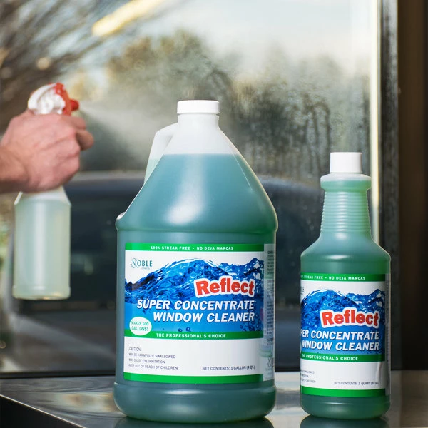 Noble Chemical 1 Qt. / 32 Oz. Reflect Super Concentrate Window Cleaner 3 Noble Chemical 1 Qt. / 32 Oz. Reflect Super Concentrate Window Cleaner - Image 3