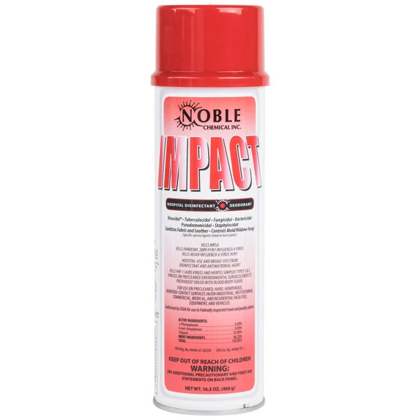 Noble Chemical 16 Oz. Impact Disinfectant Spray / Deodorizer 2 Noble Chemical 16 Oz. Impact Disinfectant Spray / Deodorizer - Image 2