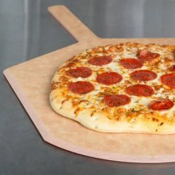 American Metalcraft 14" X 16" Natural Pressed Pizza Peel With 9" Handle MP1424 -Microban Shop 1237997