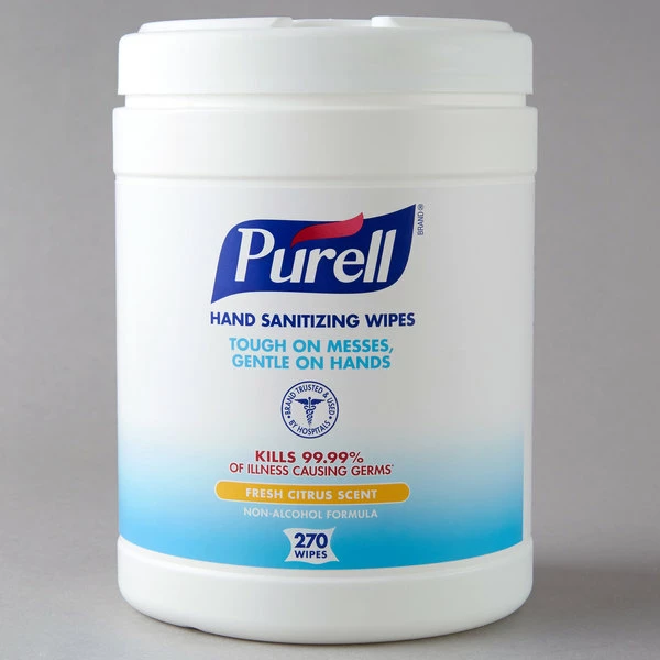Purell® 9113-06 270 Count Hand Sanitizing Wipes - 6/Case 2 Purell® 9113-06 270 Count Hand Sanitizing Wipes - 6/Case - Image 2
