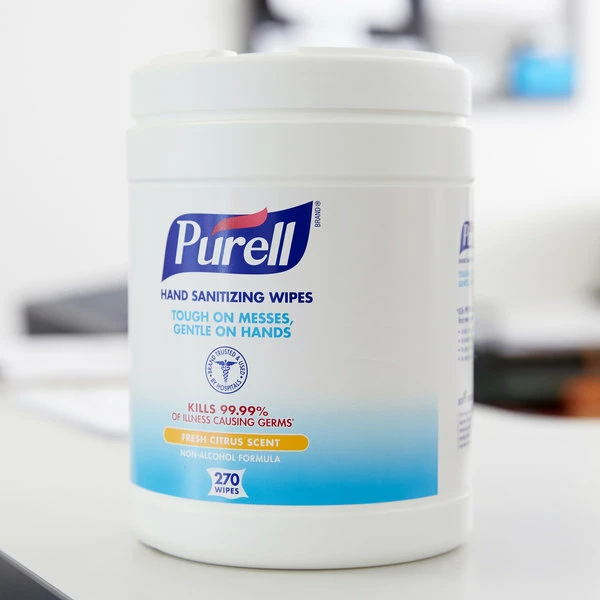 Purell® 9113-06 270 Count Hand Sanitizing Wipes - 6/Case 1 Purell® 9113-06 270 Count Hand Sanitizing Wipes - 6/Case