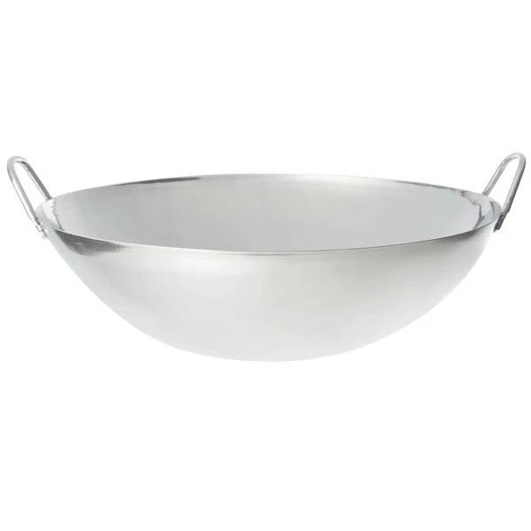 Town 34705 14" Stainless Steel Cantonese Wok Serving Dish 2 Town 34705 14" Stainless Steel Cantonese Wok Serving Dish - Image 2