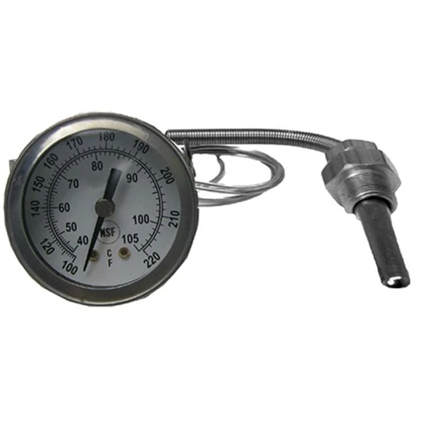 All Points 62-1083 Thermometer; 100 - 220 Degrees Fahrenheit; 1/2" Rear Mount U-Clamp 1 All Points 62-1083 Thermometer; 100 - 220 Degrees Fahrenheit; 1/2" Rear Mount U-Clamp