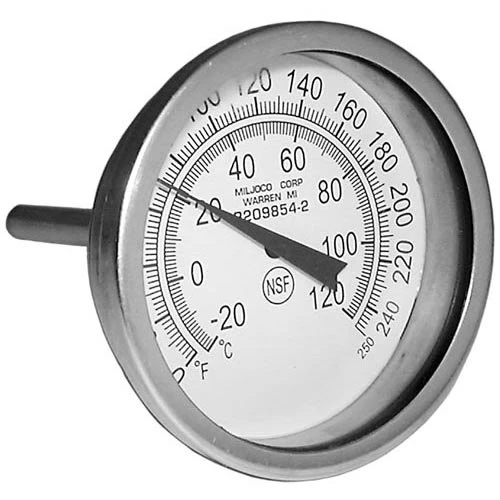 All Points 62-1103 Dishwasher Thermometer; 0 - 250 Degrees Fahrenheit; 1/4" MPT Back Mount 1 All Points 62-1103 Dishwasher Thermometer; 0 - 250 Degrees Fahrenheit; 1/4" MPT Back Mount