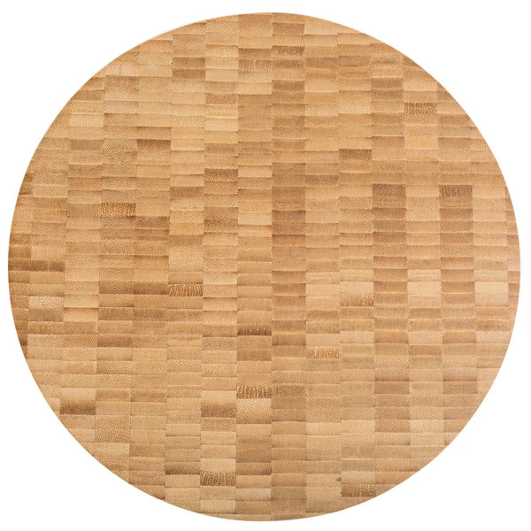 American Metalcraft B12 12" X 1 1/2" Bamboo Round Butcher Block Serving Board 2 American Metalcraft B12 12" X 1 1/2" Bamboo Round Butcher Block Serving Board - Image 2