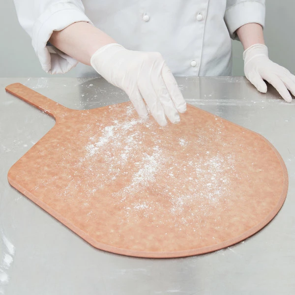 American Metalcraft 16" X 17" Natural Pressed Pizza Peel With 9" Handle MP1626 4 American Metalcraft 16" X 17" Natural Pressed Pizza Peel With 9" Handle MP1626 - Image 4