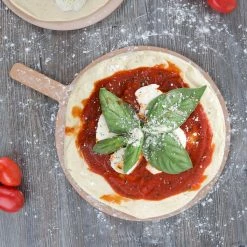 American Metalcraft 15" Round Pressed Natural Pizza Peel With 5" Handle MP1520