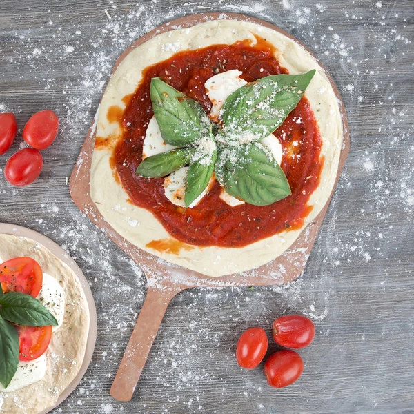 American Metalcraft 16" X 17" Natural Pressed Pizza Peel With 9" Handle MP1626 1 American Metalcraft 16" X 17" Natural Pressed Pizza Peel With 9" Handle MP1626