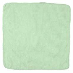 Rubbermaid 1820578 HYGEN Sanitizer Safe 12" X 12" Green Microfiber Cloth - 24/Pack -Microban Shop 1719857