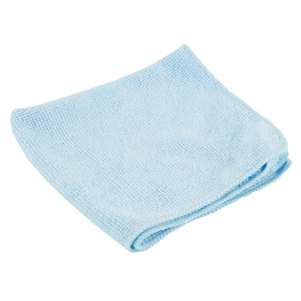 Rubbermaid 1820579 HYGEN Sanitizer Safe 12" X 12" Blue Microfiber Cloth - 24/Pack 2 Rubbermaid 1820579 HYGEN Sanitizer Safe 12" X 12" Blue Microfiber Cloth - 24/Pack - Image 2