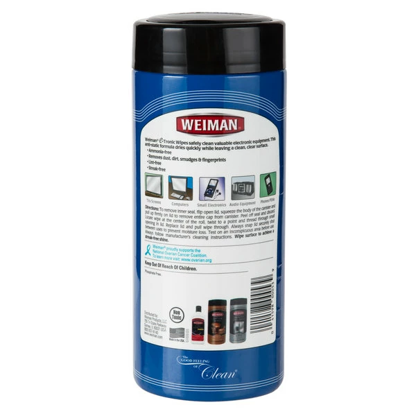 Weiman W93 30 Ct. E-Tronic Electronics Cleaning Wipes - 4/Case 2 Weiman W93 30 Ct. E-Tronic Electronics Cleaning Wipes - 4/Case - Image 2