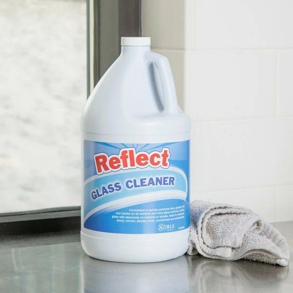 Noble Chemical Reflect 1 Gallon / 128 Oz.Glass / Multi-Surface Spray Cleaner - 4/Case 1 Noble Chemical Reflect 1 Gallon / 128 Oz.Glass / Multi-Surface Spray Cleaner - 4/Case