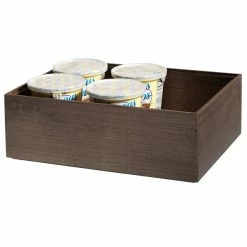 Frilich GET Enterprises WB-1294WD-GA Urban Renewal 12" X 9" X 4" Gray Ash Rectangular Stackable Wood Display Box