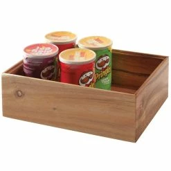 Frilich GET Enterprises WB-1294WD-UR Urban Renewal 12" X 9" X 4" Urban Rustic Rectangular Stackable Wood Display Box