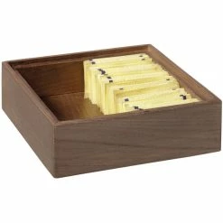 Frilich GET Enterprises WB-662WD-GA Urban Renewal 6" X 6" X 2" Gray Ash Square Wood Display Box