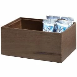 GET Enterprises WB-964WD-GA Urban Renewal 9" X 6" X 4" Gray Ash Rectangular Stackable Wood Display Box
