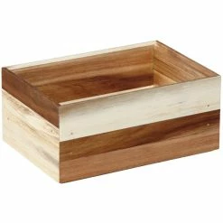 GET Enterprises WB-964WD-UR Urban Renewal 9" X 6" X 4" Urban Rustic Rectangular Stackable Wood Display Box