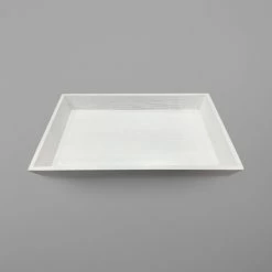GET Enterprises GET WDT-001-WW 18" X 12" X 2" White Wood Rectangular Tray