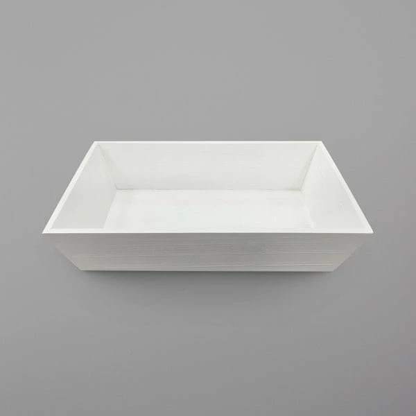 GET Enterprises GET WDT-002-WW 18" X 12" X 4" White Wood Rectangular Tray 1 GET Enterprises GET WDT-002-WW 18" X 12" X 4" White Wood Rectangular Tray