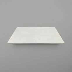 GET Enterprises GET WDT-003-WW 18" X 12" Flat White Wood Rectangular Tray
