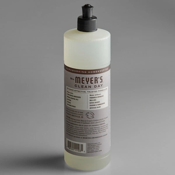 Mrs. Meyer's® Mrs. Meyer's Clean Day 347634 16 Oz. Lavender Scented Dish Soap - 6/Case 3 Mrs. Meyer's® Mrs. Meyer's Clean Day 347634 16 Oz. Lavender Scented Dish Soap - 6/Case - Image 3