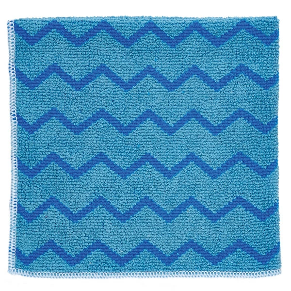 Rubbermaid FGQ62000BL00 HYGEN 16" X 16" Blue Microfiber Cloth - 12/Pack 2 Rubbermaid FGQ62000BL00 HYGEN 16" X 16" Blue Microfiber Cloth - 12/Pack - Image 2