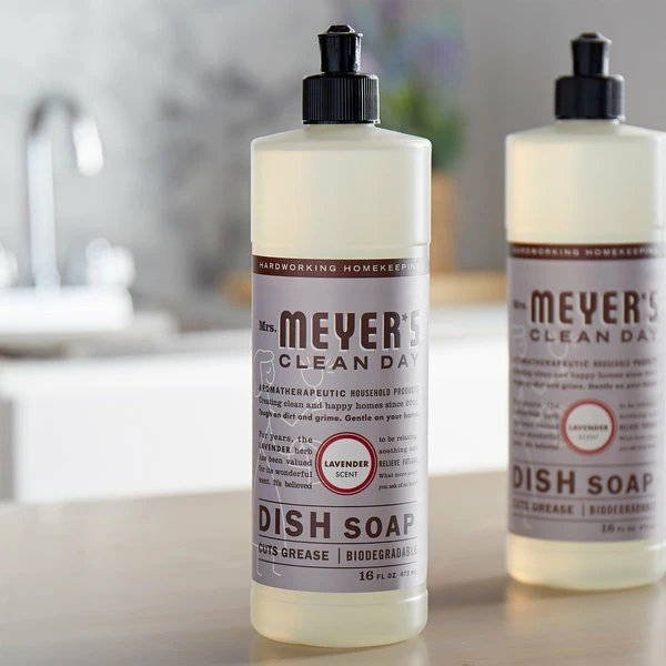 Mrs. Meyer's® Mrs. Meyer's Clean Day 347634 16 Oz. Lavender Scented Dish Soap - 6/Case 1 Mrs. Meyer's® Mrs. Meyer's Clean Day 347634 16 Oz. Lavender Scented Dish Soap - 6/Case