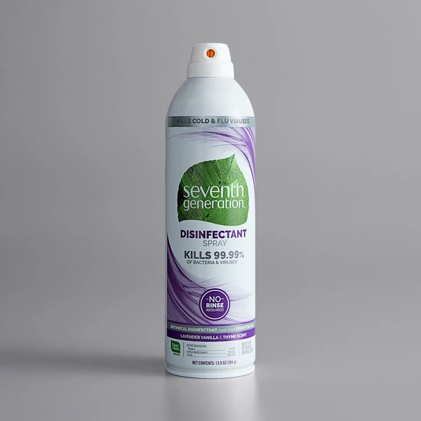 Seventh Generation 22979 13.9 Oz. Lavender Vanilla And Thyme Disinfectant Spray - 8/Case 1 Seventh Generation 22979 13.9 Oz. Lavender Vanilla And Thyme Disinfectant Spray - 8/Case