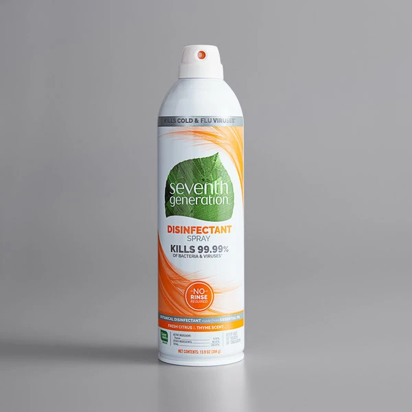 Seventh Generation 22980 13.9 Oz. Fresh Citrus And Thyme Disinfectant Spray 1 Seventh Generation 22980 13.9 Oz. Fresh Citrus And Thyme Disinfectant Spray