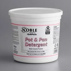 Noble Chemical QuikPacks 0.5 Oz. Pot & Pan Detergent Packs 90 Count Tub 6 Noble Chemical QuikPacks 0.5 Oz. Pot & Pan Detergent Packs 90 Count Tub -Microban Shop 1974834