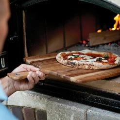 Fox Run 28214 14" X 14" Acacia Wood Pizza Peel With 6" Handle -Microban Shop 2050106