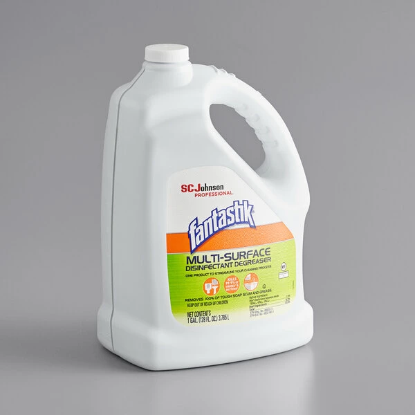 Fantastik® SC Johnson 311930 Fantastik® 1 Gallon / 128 Oz. Multi-Surface Disinfectant Degreaser - 4/Case 2 Fantastik® SC Johnson 311930 Fantastik® 1 Gallon / 128 Oz. Multi-Surface Disinfectant Degreaser - 4/Case - Image 2
