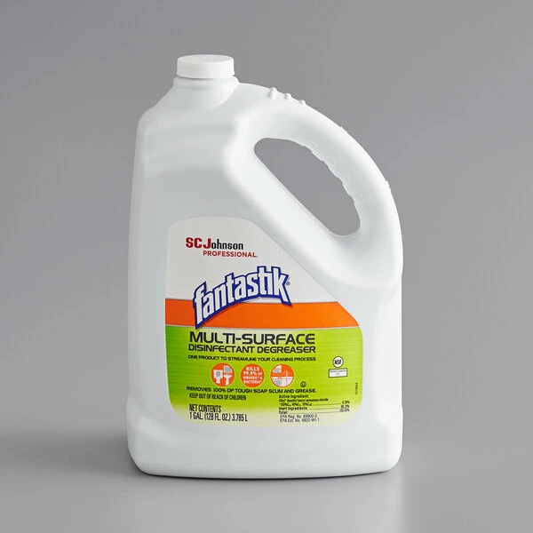 Fantastik® SC Johnson 311930 Fantastik® 1 Gallon / 128 Oz. Multi-Surface Disinfectant Degreaser - 4/Case 3 Fantastik® SC Johnson 311930 Fantastik® 1 Gallon / 128 Oz. Multi-Surface Disinfectant Degreaser - 4/Case - Image 3