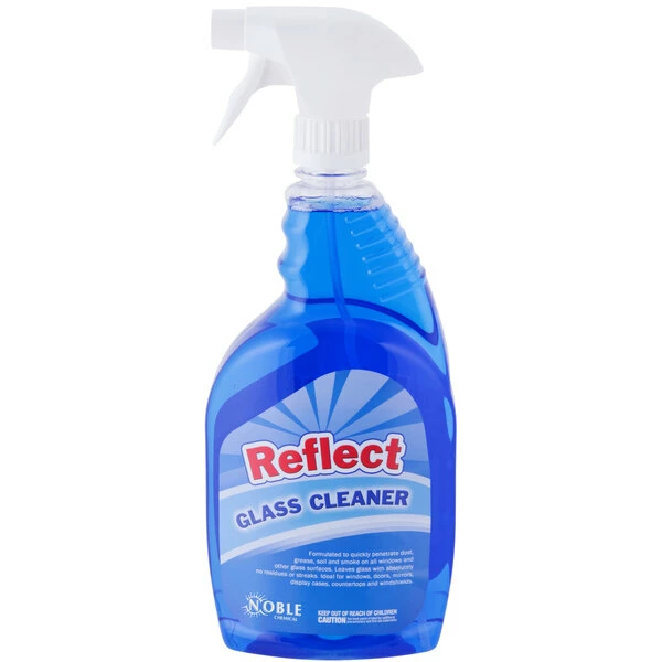 Noble Chemical 1 Qt. / 32 Oz. Reflect Glass / Multi-Surface Cleaner - 12/Case 2 Noble Chemical 1 Qt. / 32 Oz. Reflect Glass / Multi-Surface Cleaner - 12/Case - Image 2