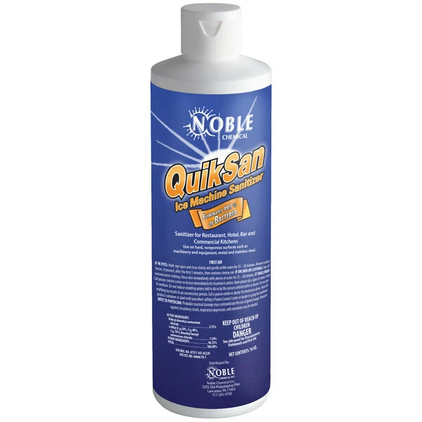 1 Pt. / 16 Oz. Noble Chemical QuikSan Ice Machine Sanitizer 2 1 Pt. / 16 Oz. Noble Chemical QuikSan Ice Machine Sanitizer - Image 2