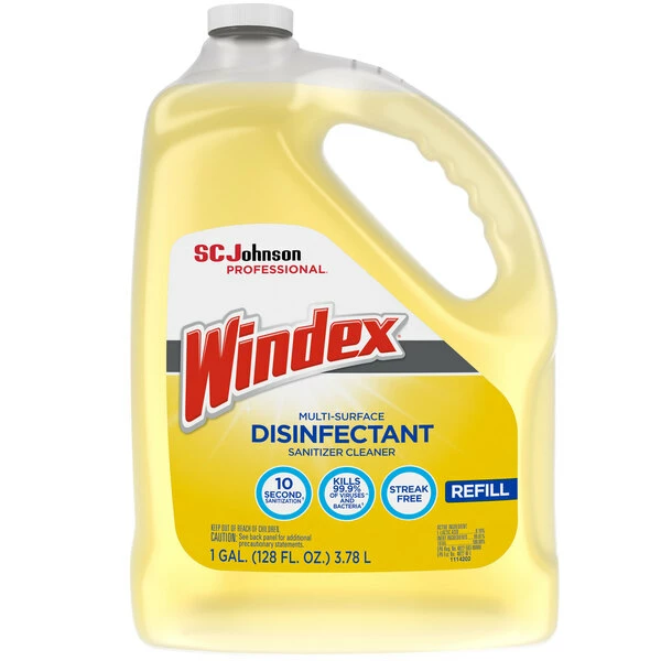 SC Johnson Windex® 682265 1 Gallon Multi-Surface Disinfectant / Sanitizer - 4/Case 1 SC Johnson Windex® 682265 1 Gallon Multi-Surface Disinfectant / Sanitizer - 4/Case