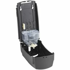 Dial® Dial DIA98592 Eco-Smart 15 Oz. Black Manual Hand Soap / Amenity Dispenser -Microban Shop 2192764