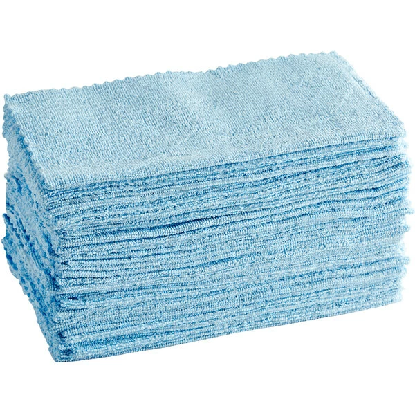 Unger® Unger MicroWipe Pro Blue Microfiber Cloth MP30B - 50/Pack 2 Unger® Unger MicroWipe Pro Blue Microfiber Cloth MP30B - 50/Pack - Image 2