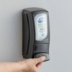 Dial® Dial DIA98592 Eco-Smart 15 Oz. Black Manual Hand Soap / Amenity Dispenser