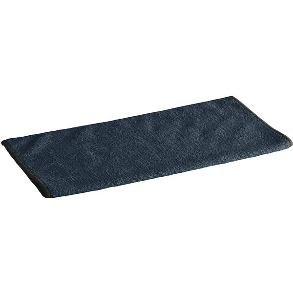 Lavex Janitorial 16" X 16" Black Microfiber General Purpose Cloth - 12/Pack 3 Lavex Janitorial 16" X 16" Black Microfiber General Purpose Cloth - 12/Pack - Image 3