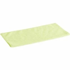 Lavex Janitorial 16" X 16" Yellow Microfiber General Purpose Cloth - 12/Pack 5 Lavex Janitorial 16" X 16" Yellow Microfiber General Purpose Cloth - 12/Pack -Microban Shop 2208034