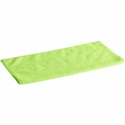 Lavex Janitorial 16" X 16" Green Microfiber General Purpose Cloth - 12/Pack -Microban Shop 2208037