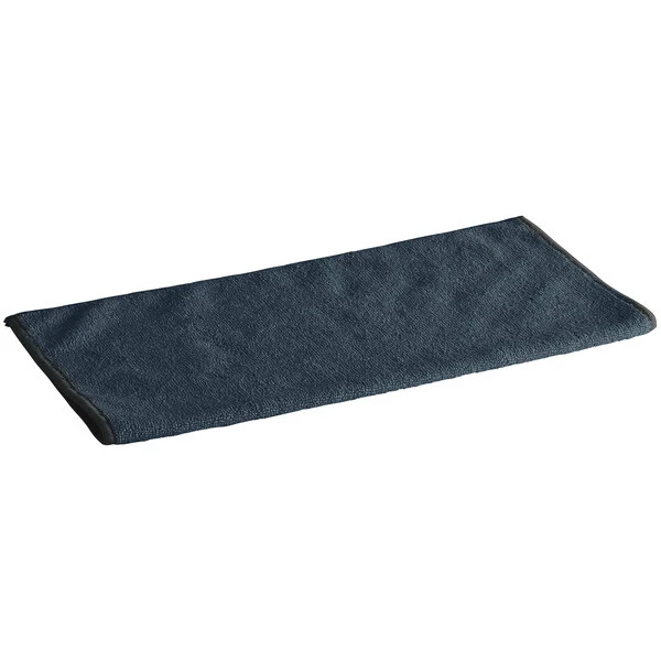 Lavex Janitorial 12" X 12" Black Microfiber General Purpose Cloth - 12/Pack 3 Lavex Janitorial 12" X 12" Black Microfiber General Purpose Cloth - 12/Pack - Image 3