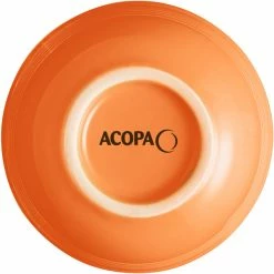Acopa Capri 8 Oz. Valencia Orange Stoneware Bouillon Cup - 36/Case -Microban Shop 2227766