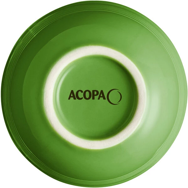 Acopa Capri 8 Oz. Palm Green Stoneware Bouillon Cup - 12/Pack 3 Acopa Capri 8 Oz. Palm Green Stoneware Bouillon Cup - 12/Pack - Image 3